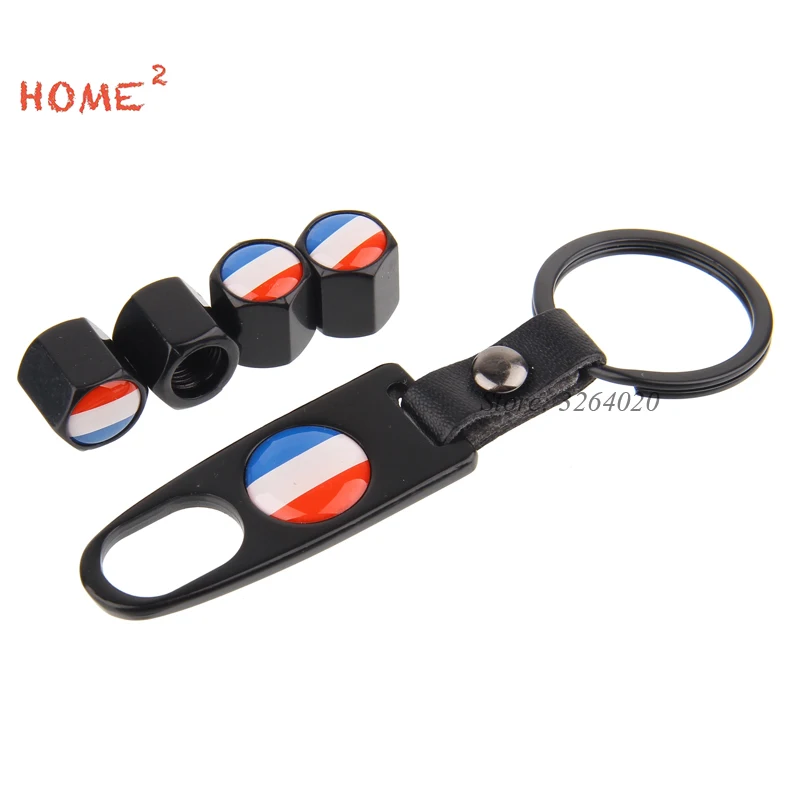 Car Accessories Tire Valve Caps France Flag Wheel Covers