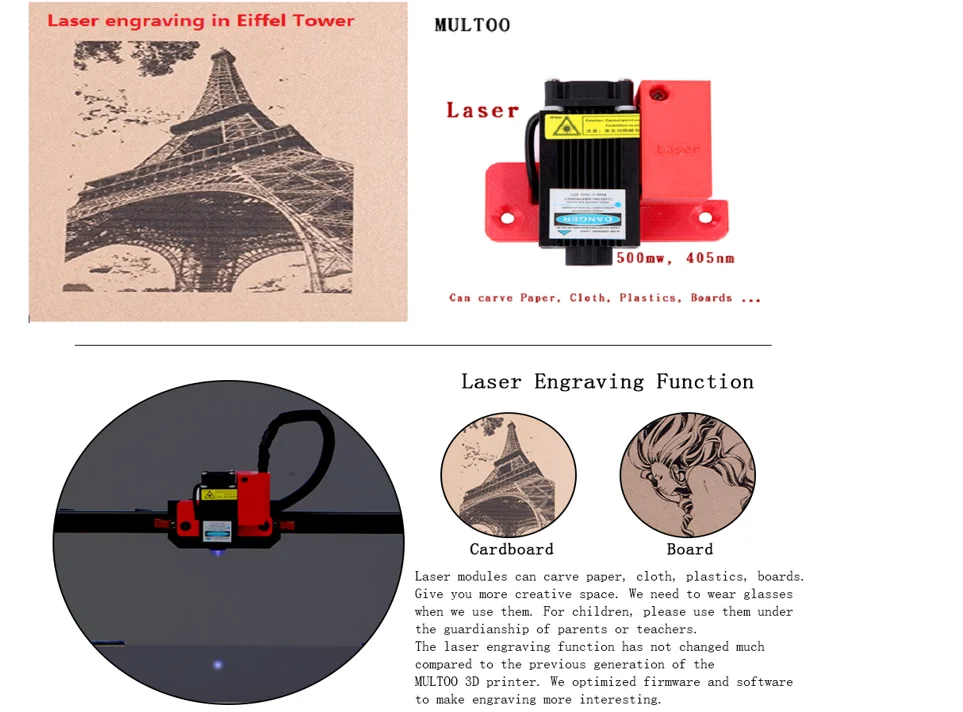 Biggerlaser печатная пластина 3d принтер multoo двойное сопло двойной экструдер 3D принтер аксессуары высокое качество точность