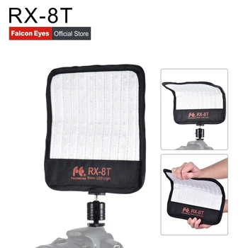 

Falcon Eyes 18w 5600K Fotografia Lighting Portable Led Photo Lamp 90pcs Flexible Led Video Light On Camera Rx-8t With Diffuse