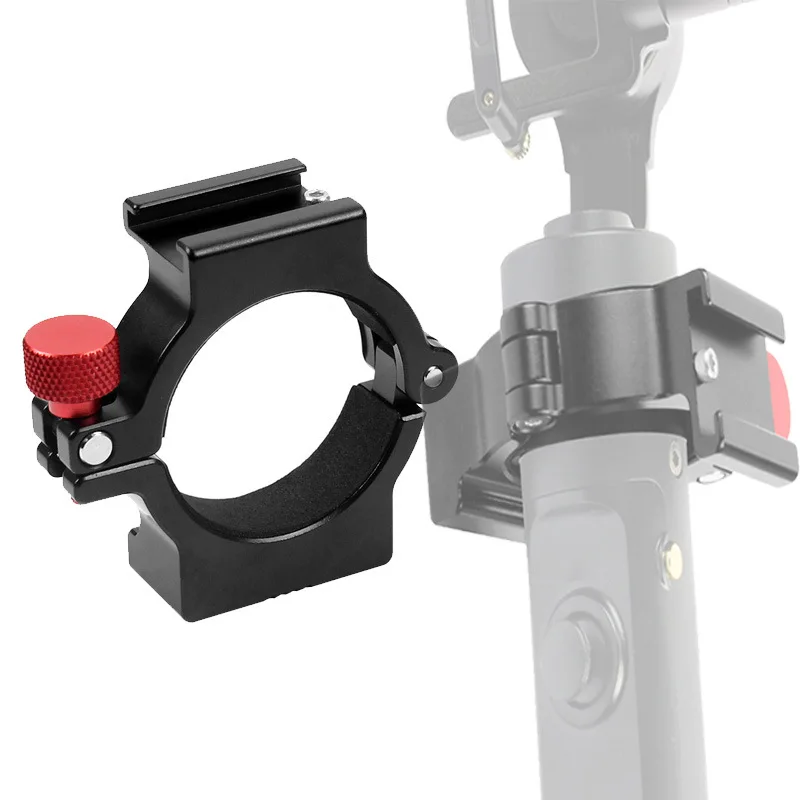 Aluminum Alloy Clip Holder Adaptor Accessories for DJI Zhiyun Smooth 4 Handheld Gimbal Expansion Rings with 1/4inch Cold Shoe |