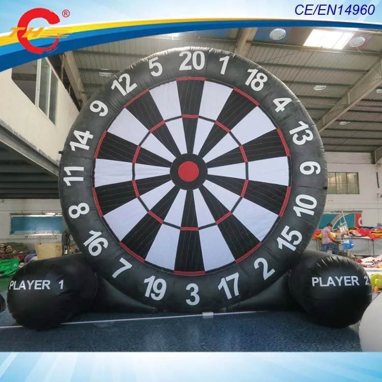 free air shipping to door!4/5m big inflatable foot dart board/inflatable football soccer dart