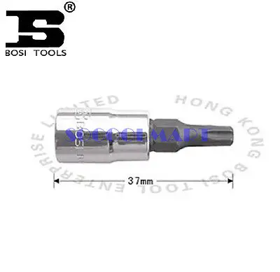 

5Pcs 37mm Long 1/4-inch Drive T25 Steel Torx Screwdriver Bit Socket