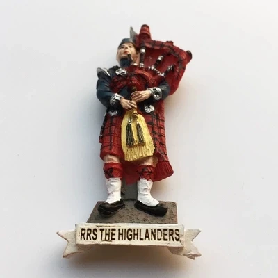 Британский шотландский bagpipe клетчатая юбка народная трехмерная туристический сувенир стикеры на холодильник