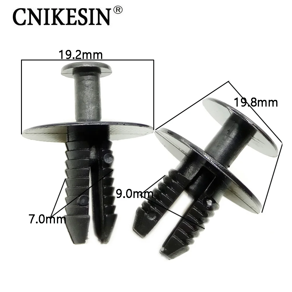 CNIKESIN 50X 7mm 9mm Car Fastener Clips Auto Bumper Decorative Car 