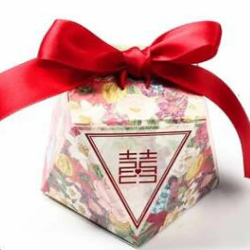 Double happiness box DIY 50 коробка+ 50 лента 11 видов стиля Алмазная Свадебная коробочка для сладостей коробка для конфет лес свежая Серия конфеты подарочные мешочки, принадлежности для праздника - Цвет: Double happiness box