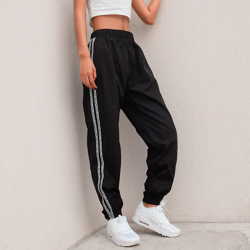 

Hip Hop Pants Women Black Street Dance Practice Trousers Jazz Costume Stage Clothing For Singers Nightclub Dj Dancewear DN2376