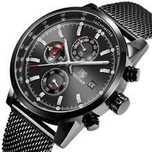 BENYAR часы мужские роскошные брендовые кварцевые часы модные хронограф часы Reloj Hombre спортивные часы мужские часы relogio Masculino