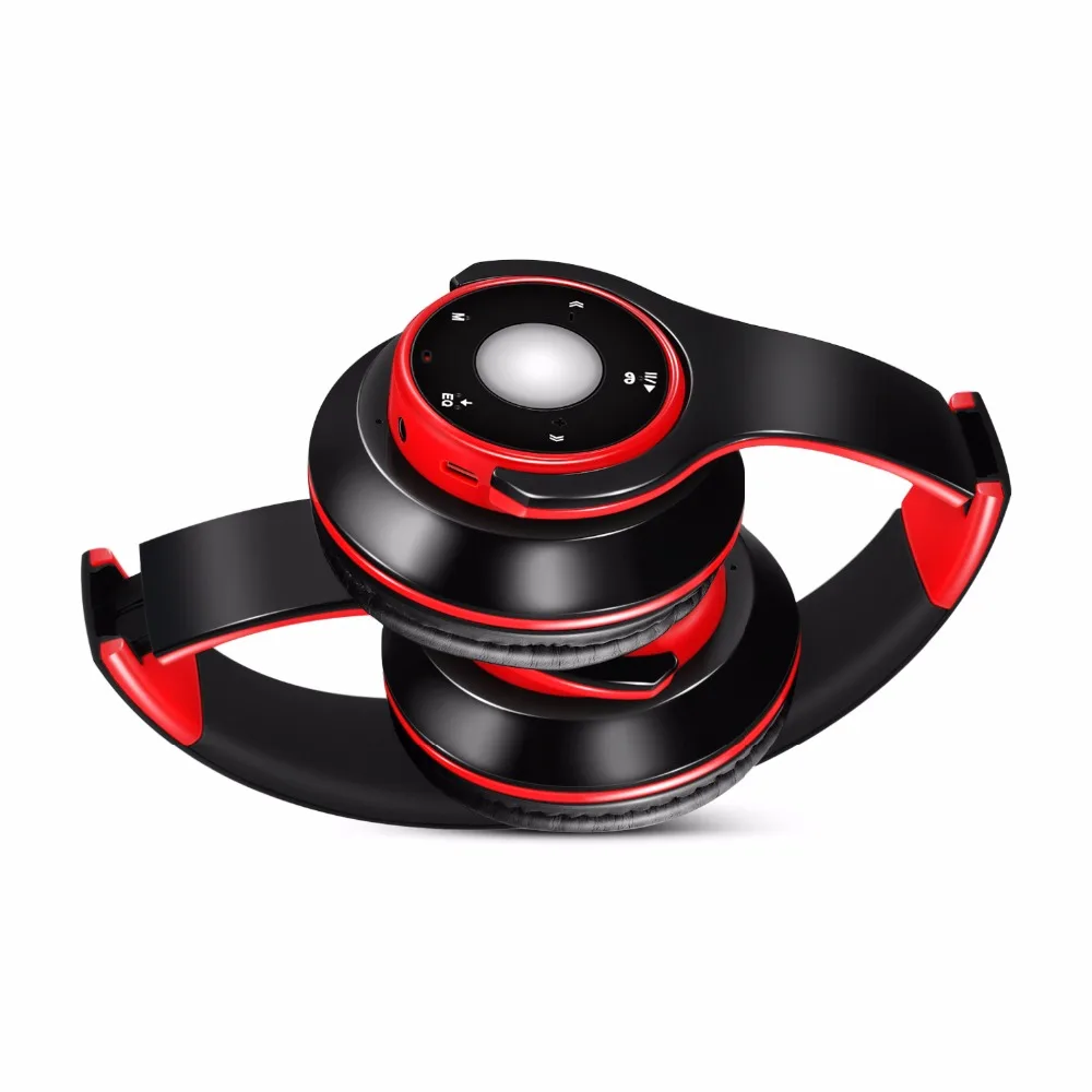 Foldable Colorful Wireless Bluetooth Stereo Over Ear Headphones With Build in Mic and TF card play for Kids Children Women Men
