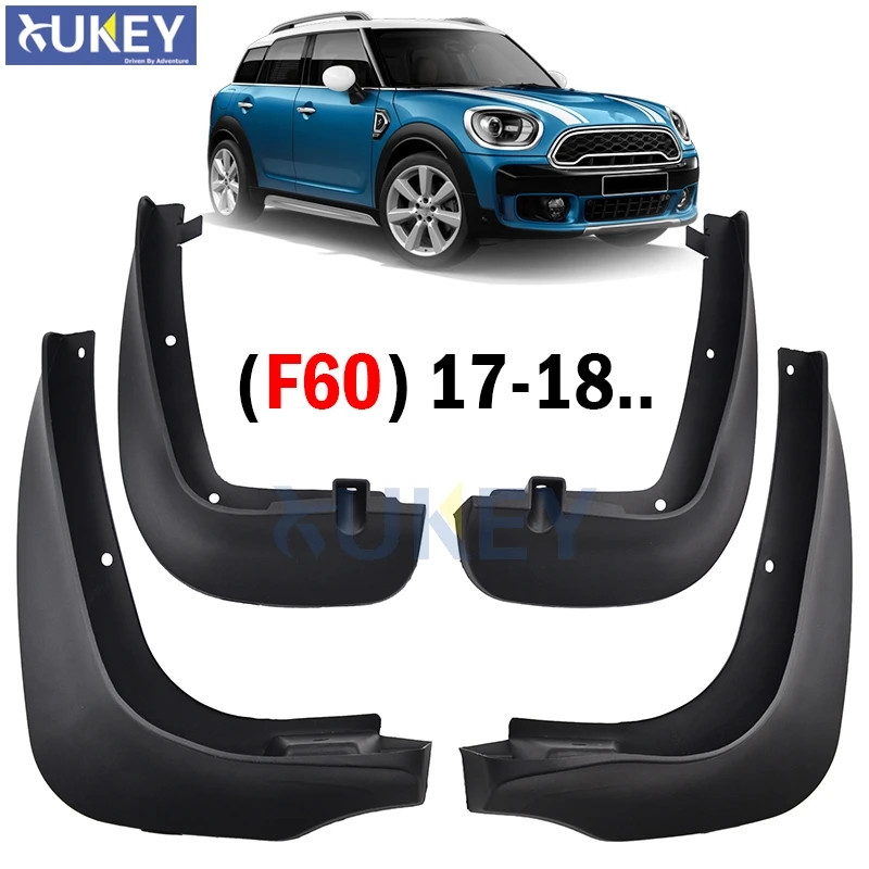 

Set Molded Car Mud Flaps For Mini Countryman 2 F60 2017 2018 2019 Mudflaps Splash Guards Mud Flap Mudguards Fender Styling