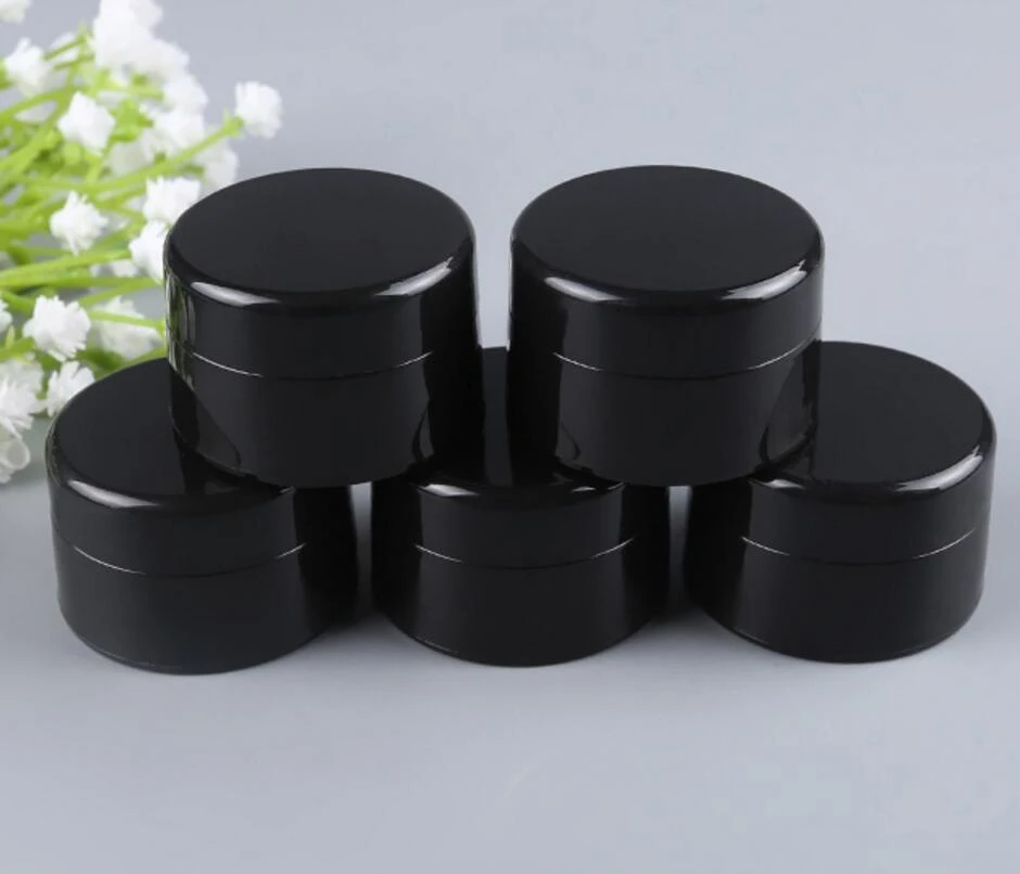 Buskruit Score auteur Groothandel 500 stks 10g zwart plastic potten kleine ronde crème potjes 10  ml cosmetische fles make up pot|cream jar|wholesale cream jarscosmetic  bottle - AliExpress