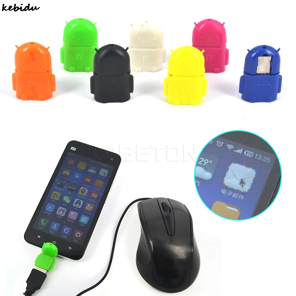 

Kebidu Micro USB Mini OTG Adapter Converter Cable Connect to U Flash Mouse Keyboard for Samsung for Android Smart Phone Tablet