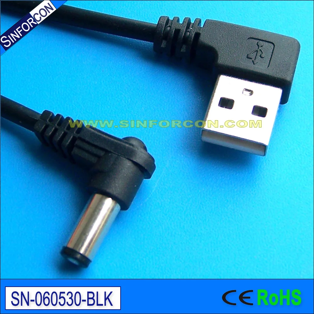 usb2dc plug cable l shape usb to dc 5 5 2 1 dc power adapter cable for clock module-in Computer Cables & Connectors from Computer & Office on Aliexpress.com ...