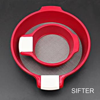 

ABS Sieve Powder Stainless Steel Mesh Hand-Held Filter Flour Sieve Flour Powdered Sugar Home Kitchen Utensils Baking Tools