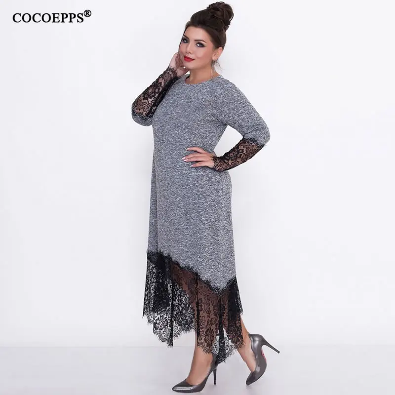 5XL-6XL-2018-Autumn-Plus-sizes-Long-Dress-Women-Casual-Big-sizes-Lace-Dress-Bodycon-Female (4)