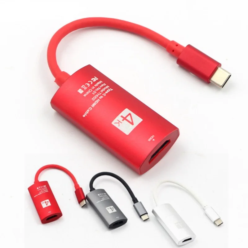 

4K USB 3.1 Type-C USB C to HDMI Cable HD 4K For Huawei Mate10 Galaxy S8 Laptop Projector Video/Audio Synchronous Transmission