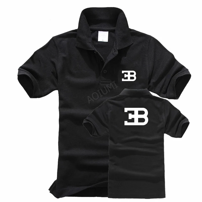Брендовая Новая мужская Однотонная рубашка поло B Bugatti для мужчин, мужские Поло, хлопковая рубашка с коротким рукавом, одежда, майки, Размеры S-XXL 3XL