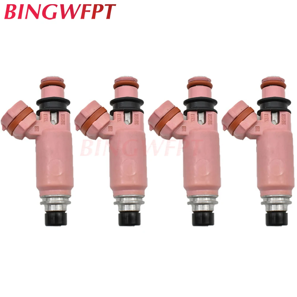 

4pcs Auto Parts 195500-3910 16611-AA370 Fuel Injectors Nozzle Pink For Subaru STI WRX Forester 1955003910 16611AA370