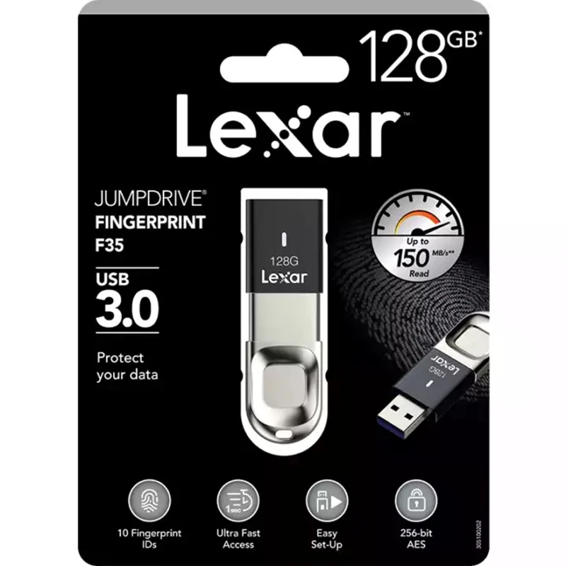 LEXAR F35 отпечатков пальцев безопасности шифрования USB3.0 диск высокой скорости шифрования U диск отпечатков U диск Lexar