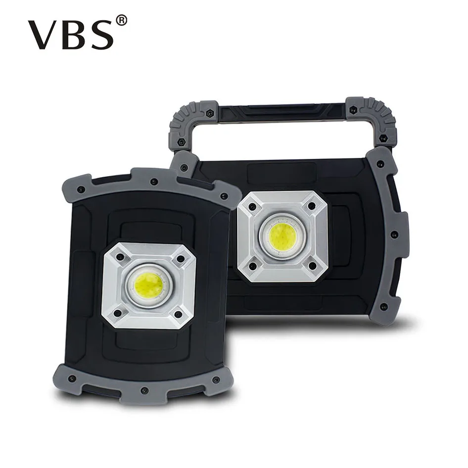 

Portable Led Lanterns 18650 USB Rechargeable No Battery Or 2 Battery LED Work Light 20W Led Spotlight Floodlight Garden Lamp