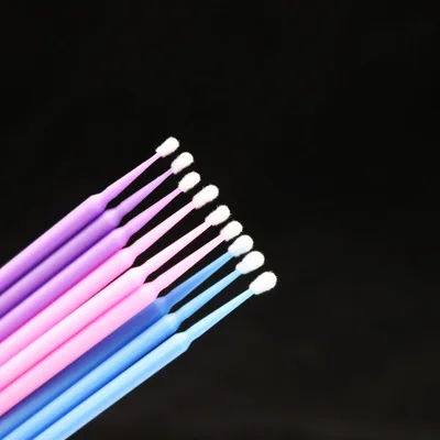 

100Pcs/lot Disposable MicroBrush Eyelashes Extension Individual Lash Removing Swab Micro Brush For Eyelash Extension Tools