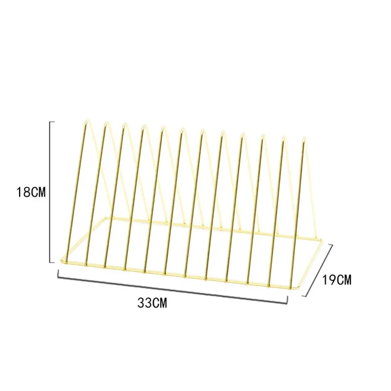 Нордическая 33 см Длина 9 Сетка Черная Золотая книжная полка для журнала модная настольная подставка украшение офисный файл металлический для хранения железный держатель