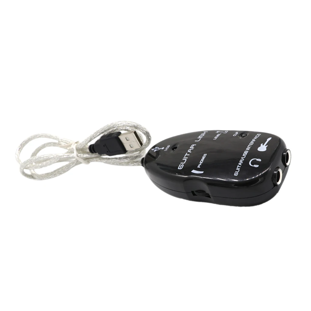 USB Guitar Link Guitar To USB Interface Link Audio Cable Adapter Connector Instrument for PC Computer Recording