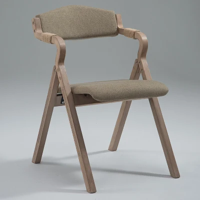 Современный удобный стул для дома складной обеденный стульчик тканевый художественный домашний стул для отдыха на спине для столовой