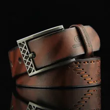 2016 Nueva Hebilla Pu Correa de Cuero de Moda Retro Salvaje hombres Cinturón de Ocio de La Cintura Banda de La Correa de La Vendimia cinturones hombre marron W41
