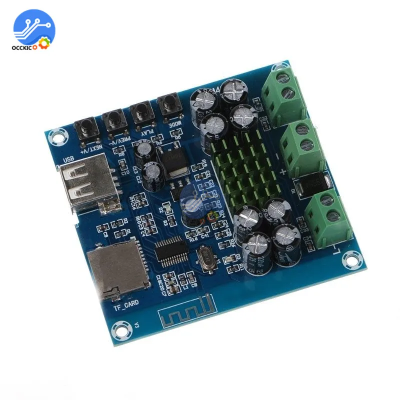 XH-M422 TPA3116D2 Bluetooth 4,0 усилитель платы DC12-24V 50 Вт+ 50 Вт с Bluetooth U диск TF карта плеер аудио усилитель