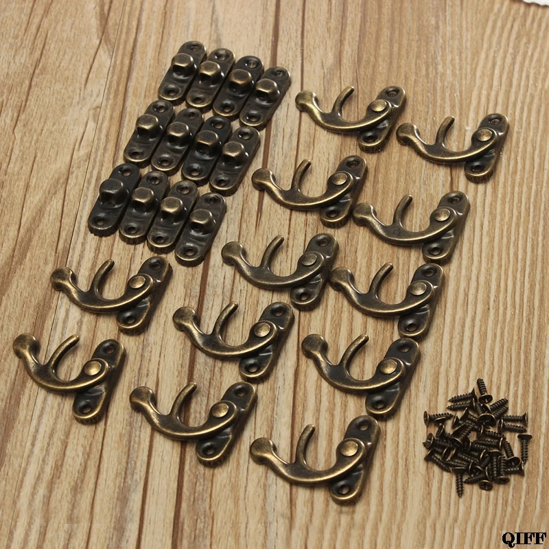

Drop Ship&Wholesale 12X Antique Decorative Jewelry Gift Wooden Box Wine Latch Hasp Hook With Screws Mar28