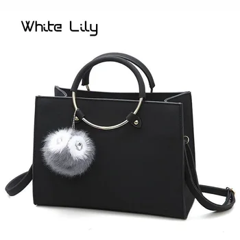 

Retro Women's Tote Bag Nubuck Leather Ladies Handbag Bolsas Top-Handle Bag Shoulder Bag Large Capacity Messenger Bag