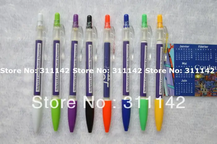 

Retractable Flyer Pens promotional paper roll pen