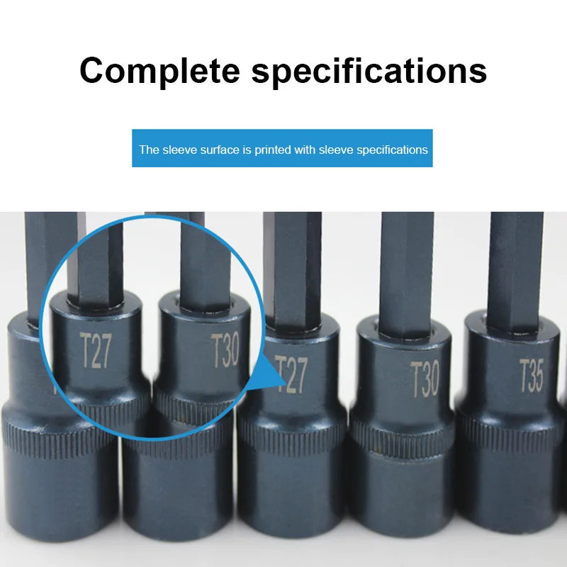 Лидер продаж 1 шт. ударная Торцевая головка Torx 1/2 дюйма Квадратный привод