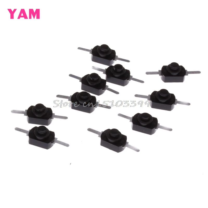 10Pcs/Set 1A 30V DC 250V Black Latching On Off Mini Torch Push Button Switch G08 Drop ship 10Pcs/Set 1A 30V DC 250V Black Latching On Off Mini Torch Push Button Switch G08 Drop ship