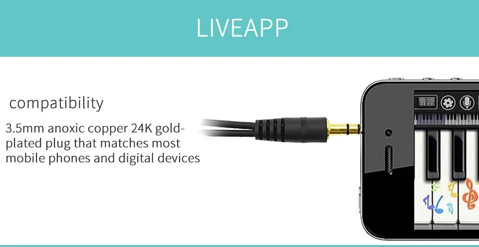 3.5mm Jack Male to 2 Female Headphone Splitter Audio Cable 3.5mm Splitter Adapter Aux Cable for iPhone Samsung MP3 Playe (9)