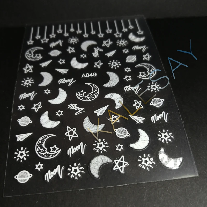 DIY стикер для дизайна ногтей сон Луна бабочка клейкие наклейки маникюрный дизайн