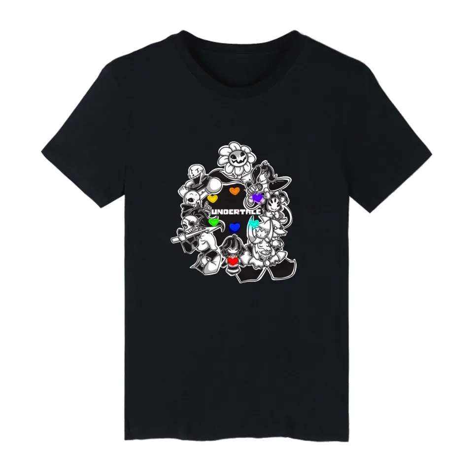

Print Undertale Short Sleeve Tshirts Cotton Men Summer Funny RPG Game NPC Tee Shirt Men Fashion Casual Plus Size 4XL T Shirt Men