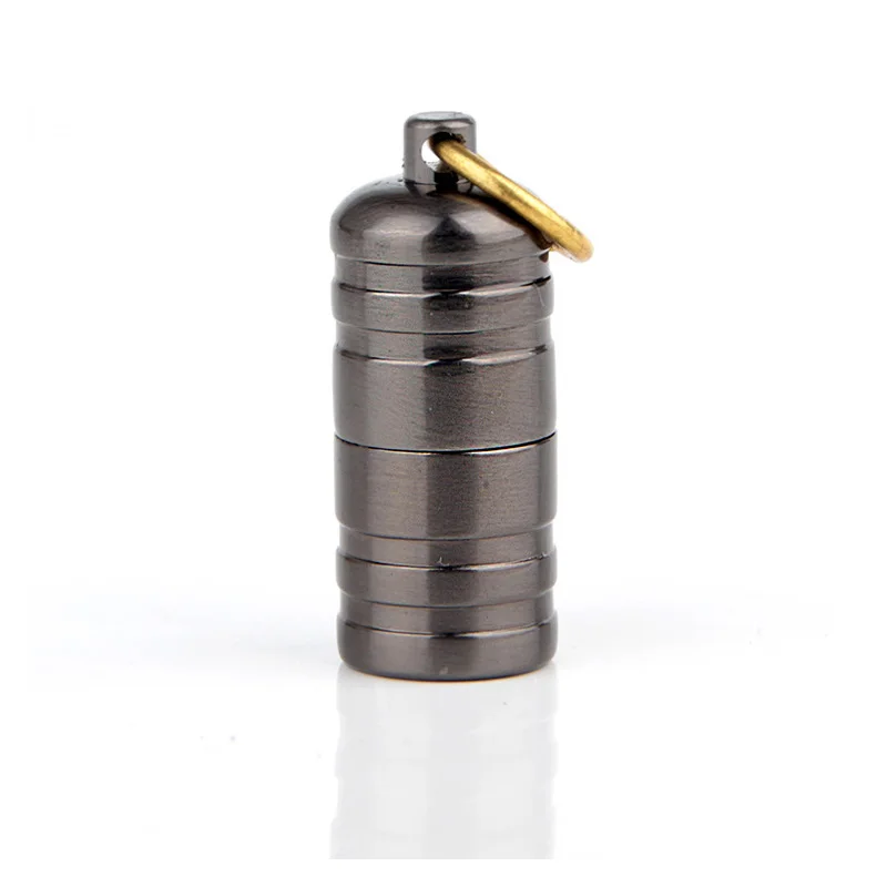 100 шт мини-газовый сигаретный фонарь Зажигалка-брелок капсула бензиновая Зажигалка надувной брелок бензиновая Зажигалка инструменты для курения - Цвет: Black