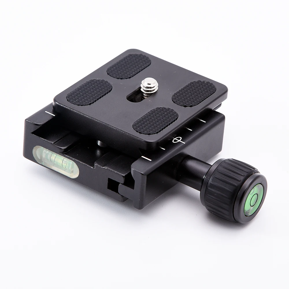

QR-50 Square Clamp Adapter Plate with Gradienter for Quick Release Plate for tripod Ball Head Arca Swiss RRS Wimberley BENRO