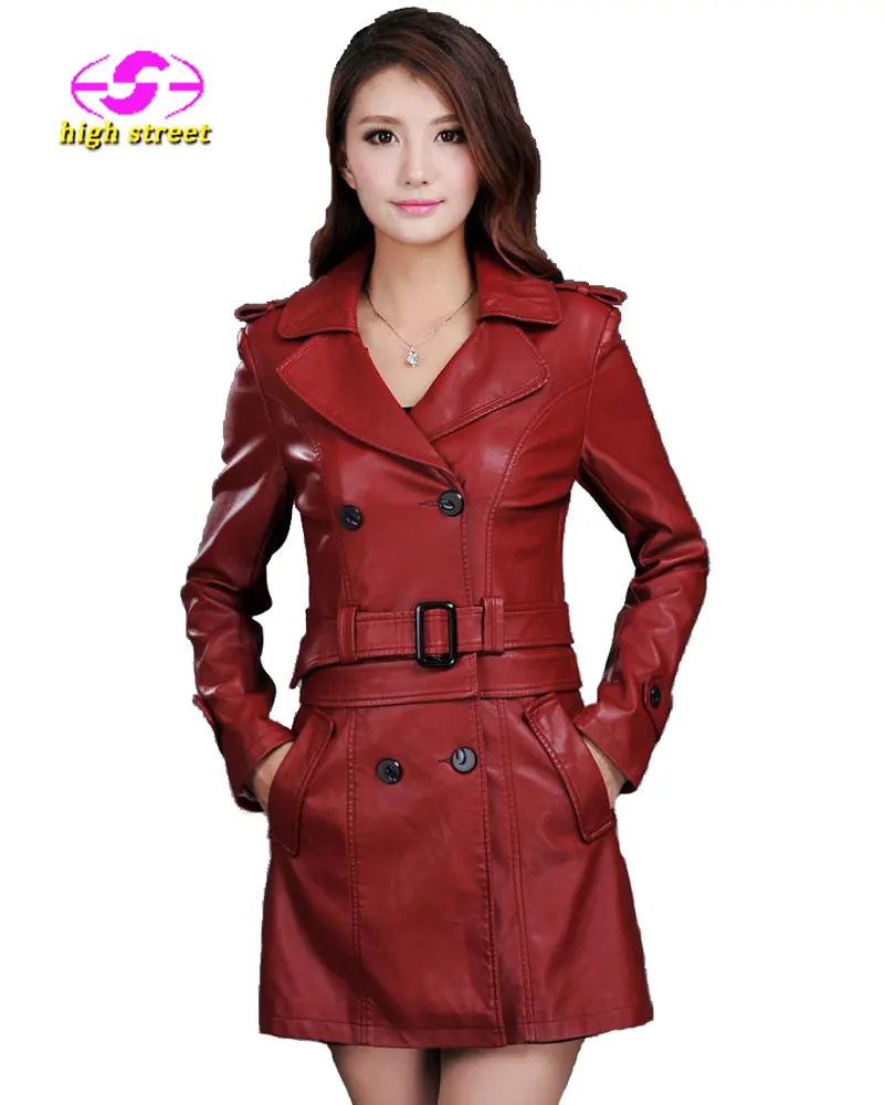 Winter 4XL Plus Size Women PU Leather Jacket Windbreaker