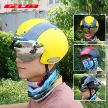 GUB TT Bicycle Helmet Cycling Magnetic Glasses Helmets Ultralight Integrally-molded MTB Road Bike Helmet UV Protection Visor