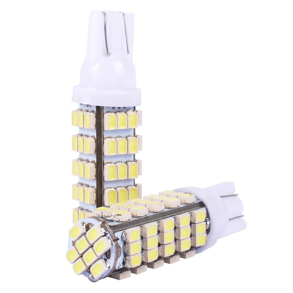 AutoEC 10x68 светодиодный 68smd 68 SMD 1206 светодиодный W5W 194 927 161 автомобиля клиновидные боковые светильник лампы для номерного знака светильник s# LB10