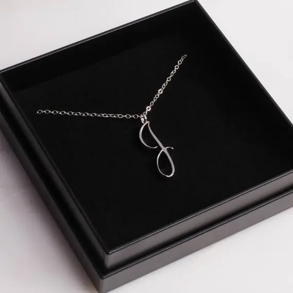 Alphabet J Necklace Fashion Symbol 