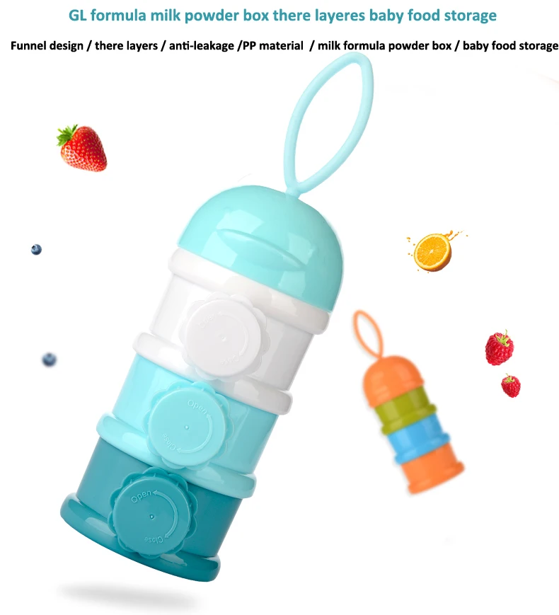 Milk Formula Powder Box Portable baby food storage container PP food-grade safe material 2