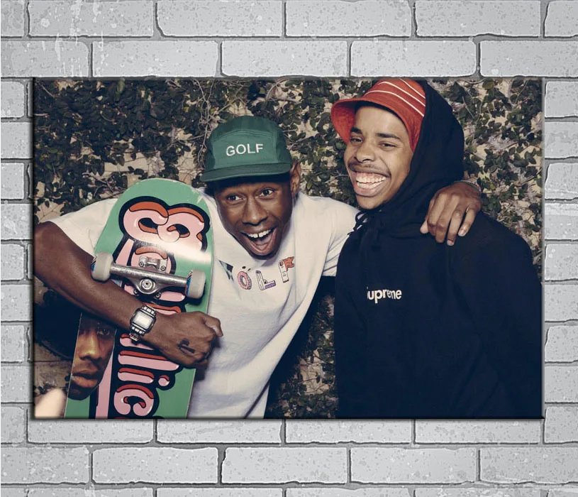 

Tyler The Creator Odd Future Rap Music Star Light Canvas Custom Poster 24x36 27x40 inch Home Decor N406
