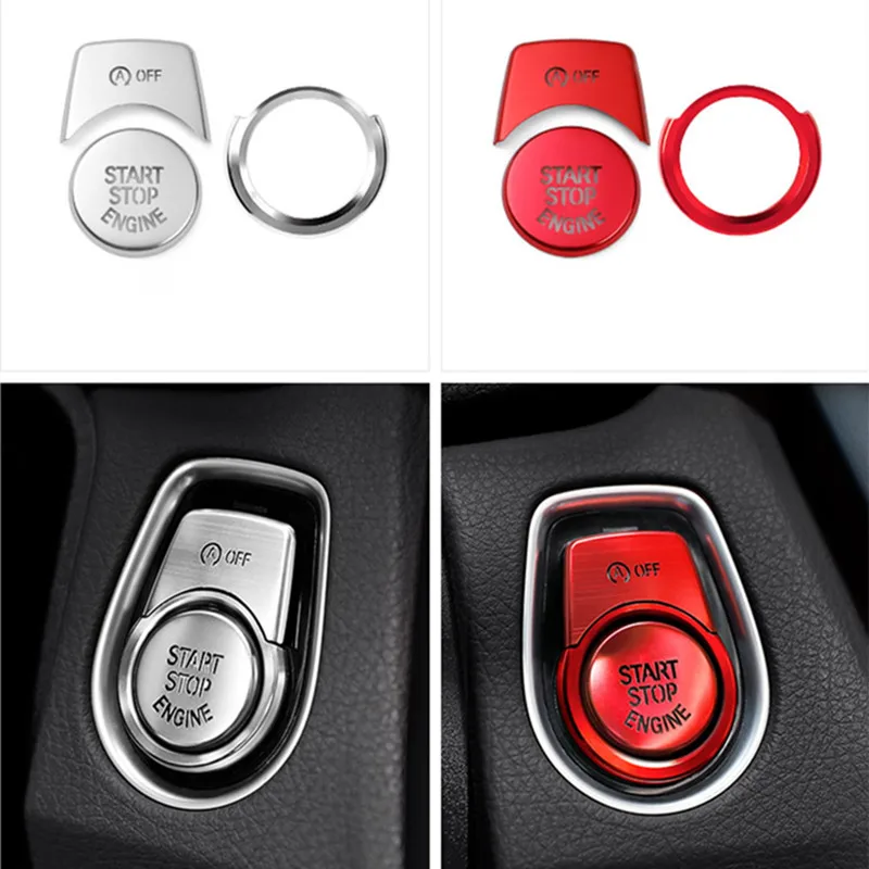 Консоли Start Stop стильная кнопка Зажигания для автомобиля Обложка для BMW 5 серии G30 G38 528li 530li 2018 ключ зажигания Кнопка питания декора Обложка