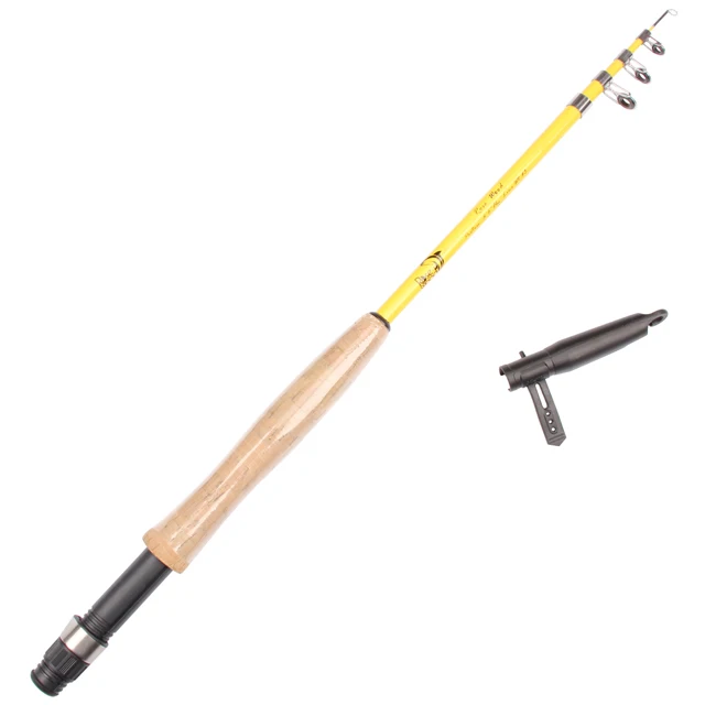 Rosewood Mini Fly Fishing Rod 6'6'' Portable Telescopic Fishing Rod EVA