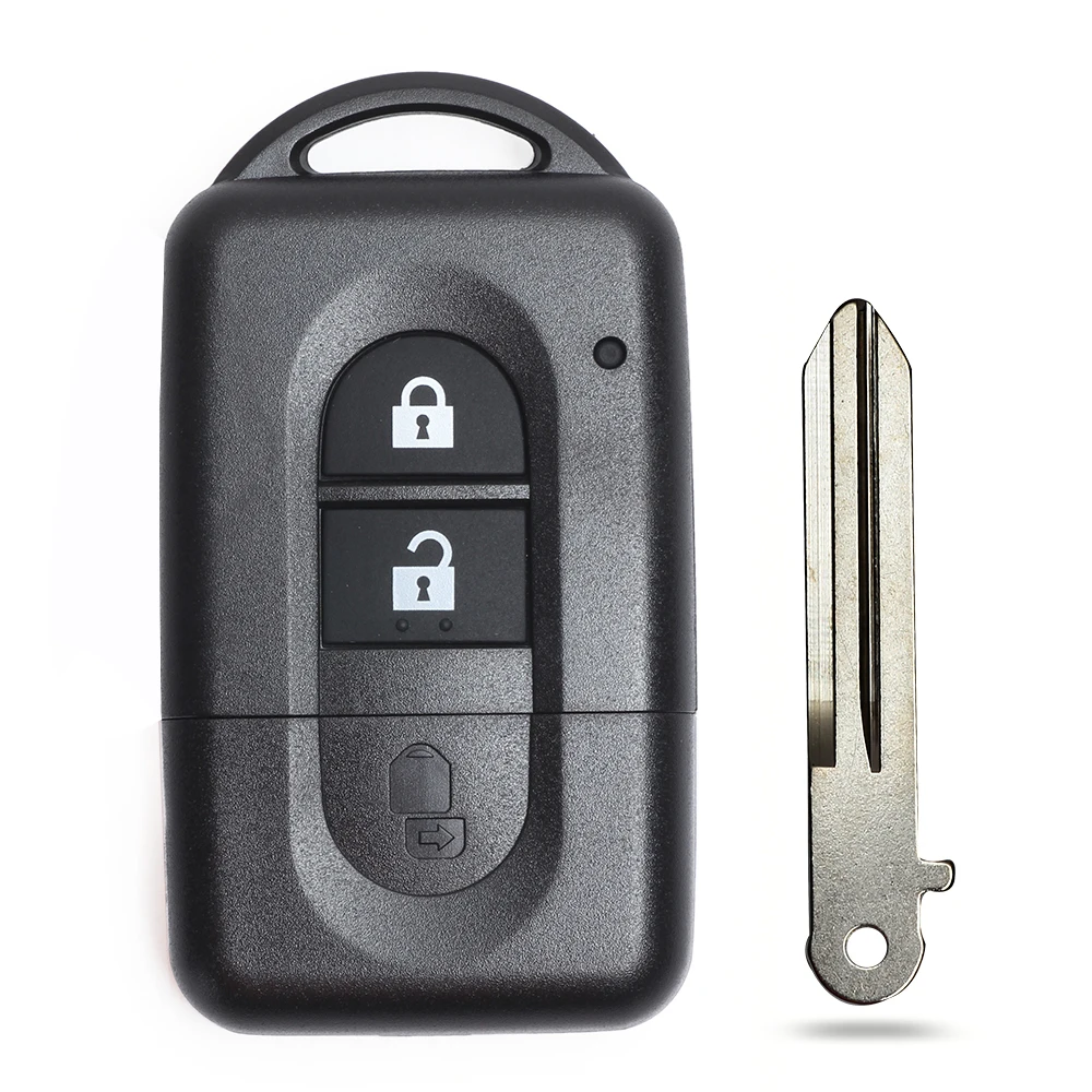 KEYECU-Replacement-Folding-Remote-key-Shell-Case-Fob-2-Button-for-Nissan-Micra-Xtrail-Qashqai-Juke