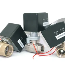 DC12V/24 V DN8~ DN25 латунь нормально открытый/закрытый, автоматический сброс Электрический шаровой кран, CR02