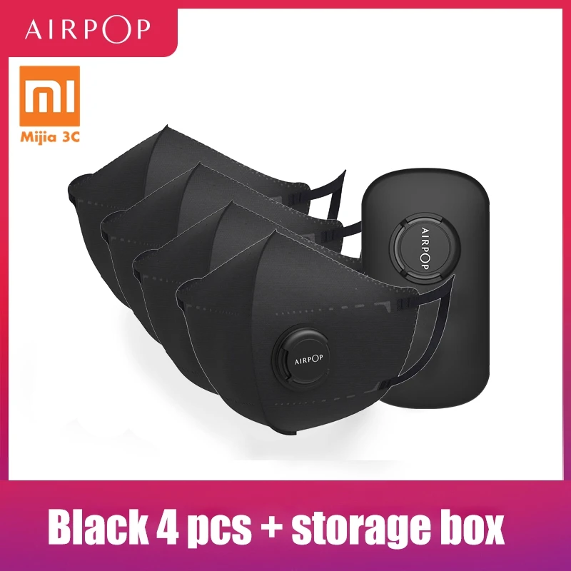 4 шт/комплект маска Mijia Airpop портативный одежда PM2.5 Анти Туман Маска Регулируемый
